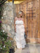 Strapless Ivory Chiffon Long Evening Prom Dresses, MR9741