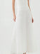White Tulle Strapless Long Evening Prom Dresses, Formal Wedding Dress, MR9744