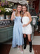 Spaghetti Straps Blue Long Evening Prom Dresses, MR9775
