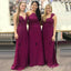 Mismatched Mermaid Long Cheap Bridesmaid Dresses , MRB0004