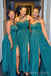 One Shoulder Side Slit Cheap Bridesmaid Dresses , MRB0031