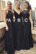 Mismatched Black Lace Cheap Long Custom Bridesmaid Dresses , MRB0062