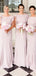 Simple Mermaid Rose Gold Cheap Long Custom Bridesmaid Dresses , MRB0069