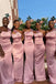 One Shoulder Mermaid Satin Appliques Cheap Long Custom Bridesmaid Dresses , MRB0071