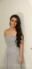 Strapless Grey Tulle Mermaid Long Custom Sweetheart Bridesmaid Dresses, MRB0150