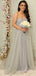 Strapless Grey Tulle Mermaid Long Custom Sweetheart Bridesmaid Dresses, MRB0150