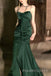 Burnt Orange Satin Spaghetti Straps Long Custom Mermaid Bridesmaid Dresses, MRB0204