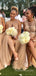 Mismatched Tulle Appliques A-line Long Cheap Bridesmaid Dresses, MRB0212