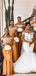 Formal Off Shoulder Satin Mermaid Long Cheap Custom Bridesmaid Dresses, MRB0223