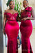 Mismatched Mermaid Satin Long Cheap Custom Bridesmaid Dresses, MRB0285