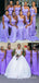 Mismatched Purple Mermaid Long Cheap Custom Bridesmaid Dresses, MRB0286
