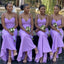 Simple Lilac Mermaid Spaghetti Straps Long Cheap Custom Sweetheart Bridesmaid Dresses, MRB0287