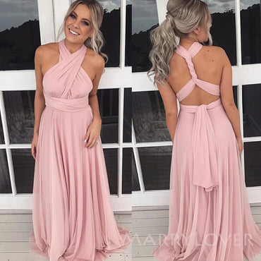 Sexy A-line Long Cheap Custom Bridesmaid Dresses, MRB0288