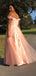 A-line Off Shoulder Applique Evening Prom Dresses, Sweet 16 Prom Dresses, OL091