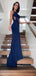 Mermaid Lace Sleeveless Long Evening Prom Dresses, Cheap Prom Dresses, PY025