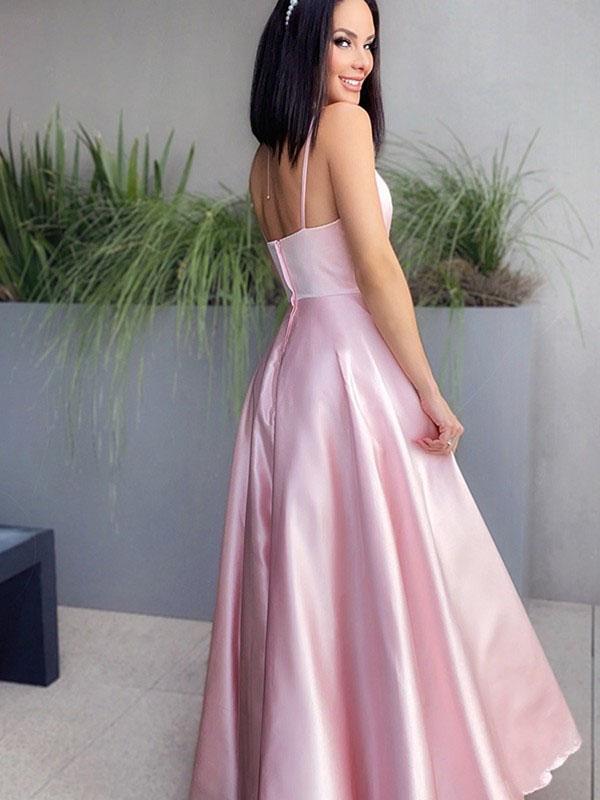 Simple A-line V Neck Long Evening Prom Dresses, Cheap Prom Dresses, PY028