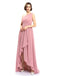 One-shoulder High-low Chiffon Bridesmaid Dresses