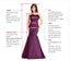 A-line Tulle Strapless Side Slit Long Evening Prom Dresses, Custom Sweet Heart Prom Dress, MR8689