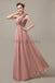 One Shoulder Chiffon Floor Length Bridesmaid Dresses