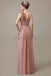 One Shoulder Chiffon Floor Length Bridesmaid Dresses