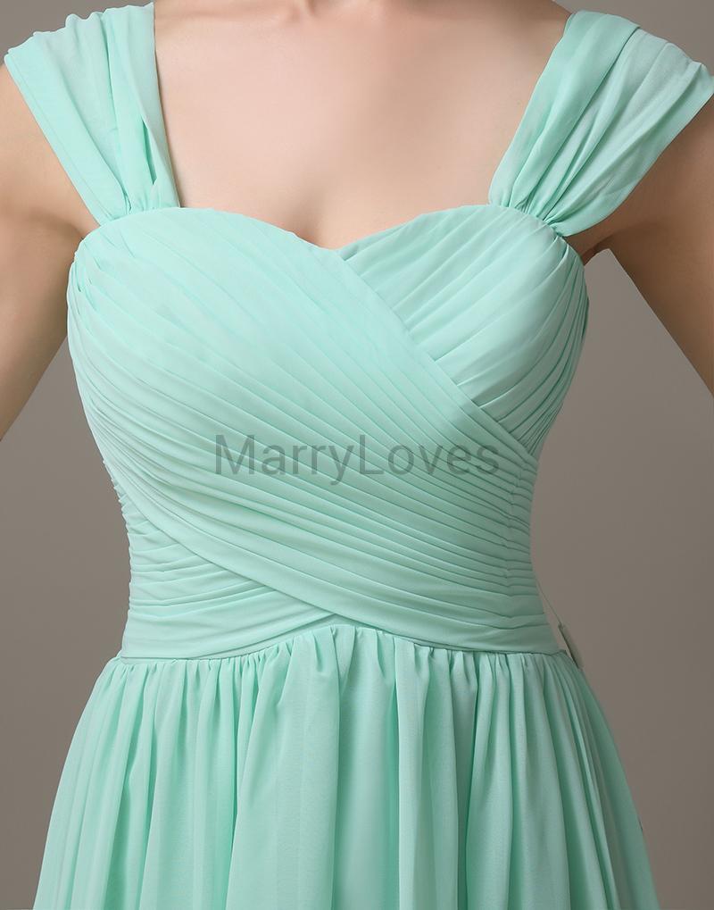 Straps Chiffon Short Bridesmaid dresses