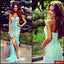 Blue Sexy Sparkly Side Split Sweet Heart Mermaid Long Prom Dress, BG51219 - Bubble Gown