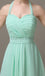 Halter Chiffon Short Bridesmaid Dresses