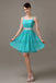 Spaghetti Strap Chiffon Short Bridesmaid Dresses