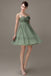 Spaghetti Strap Chiffon Short Bridesmaid Dresses