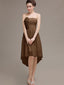 Strapless High Low Chiffon Bridesmaid Dresses