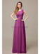 One Shoulder Pleats Floor Length Bridesmaid Dresses