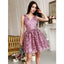 New Arrival A-line V-neck Sleeveless Lace Short Homecoming Dresses, HD0483