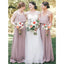 A-Line Spaghetti Straps Chiffon Bridesmaid Dresses With Ruffles, BD0543