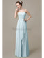 Strapless Pleats Chiffon Bridesmaid Dresses