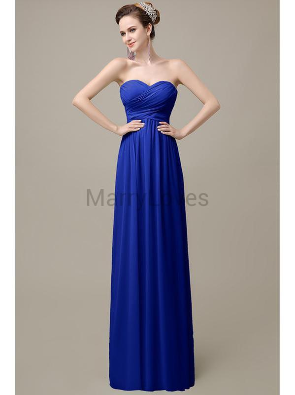 Sweetheart Pleats Chiffon Bridesmaid Dresses