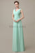 V-Neck Sleeveless Chiffon Bridesmaid Dresses