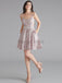 Unique Spaghetti Straps Crisscross Back Freshman Homecoming Dresses, FHD0006