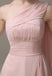 One Shoulder Pleats Bridesmaid Dresses