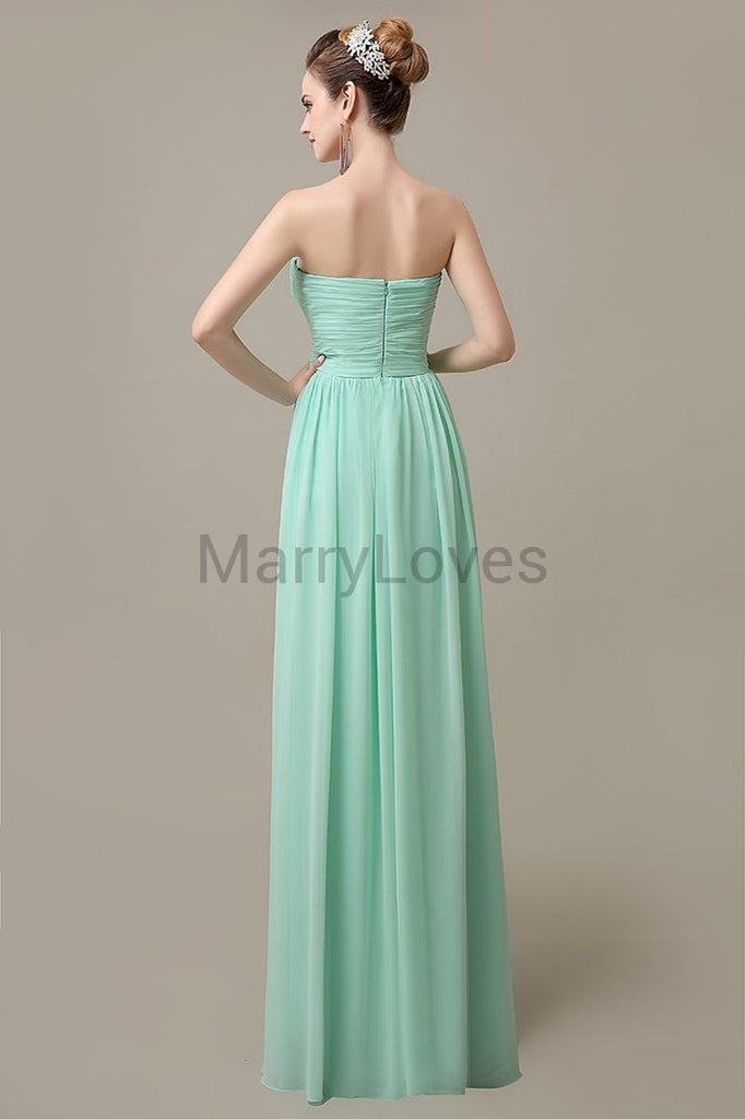 Sweetheart Pleats Cheap Bridesmaid Dresses