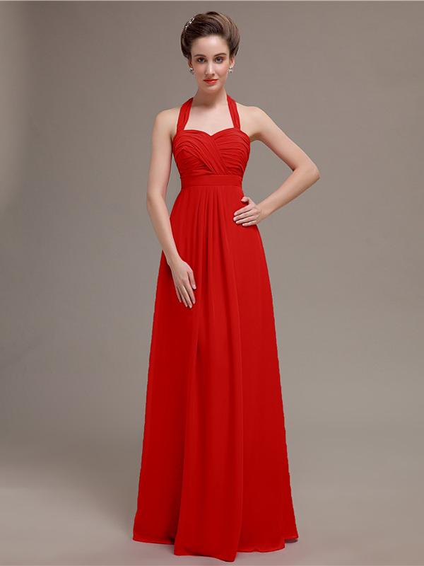 Halter Long Bridesmaid Dresses