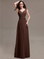 Straps Pleats Chiffon Bridesmaid Dresses