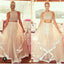 2 Pieces Beaded Unique Inexpensive Long Prom Dresses, BG51174 - Bubble Gown