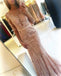 Champagne Mermaid Half Sleeves Applique Sexy Long Prom Dresses, BG51543 - Bubble Gown