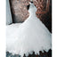 Lace Halter Gorgeous Brides Long Wedding Dresses with Long Train, BG51579