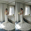 Charming Lace V Neck Elegant Long Wedding Dresses with Long Train, BG51589 - Bubble Gown