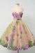 Beautiful Unique Flowers Gorgeous Lovely Short Homecoming Dresses, BG51605 - Bubble Gown