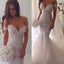 Off the Shoulder Mermaid Applique Charming Long Wedding Dress, BG51610