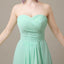 Sweetheart Chiffon Pleats Bridesmaid Dresses