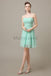 Strapless Pleats Sweetheart Bridesmaid Dresses