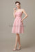 Sweetheart Neck Knee Length Chiffon Bridesmaid Dresses